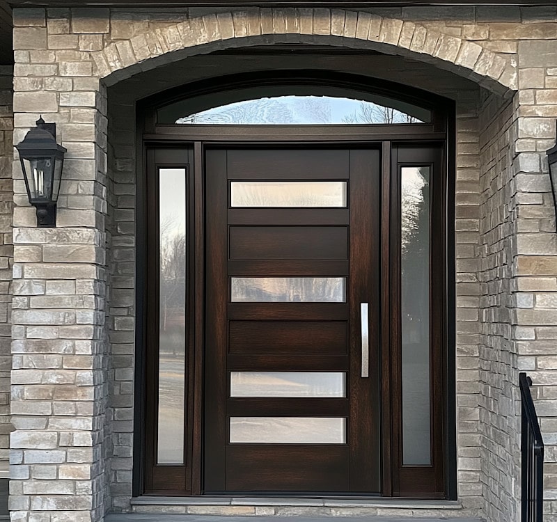 Modern Brown Fiberglass Doors